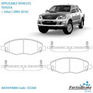 toyota hilux brake pads price front replacement
