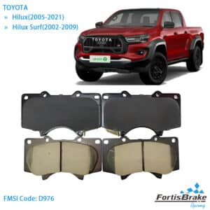 toyota hilux front brake pads oem replacement