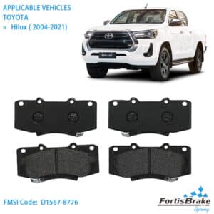 toyota hilux gd6 brake pads factory oem replacement