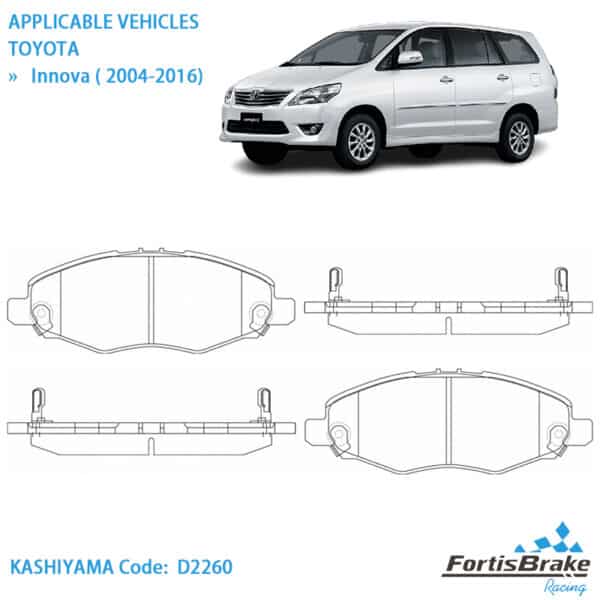 toyota innova brake pad price original supplier