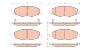 toyota innova brake pads d2260 product overview