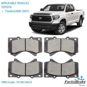 toyota oem brake pads ceramic fmsi d1303 8419 front view