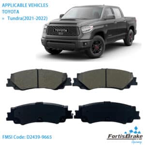 toyota tundra brake pads fmsi d2439 9665 oem quality