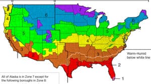usa climate map brake pad regional selection guide 2