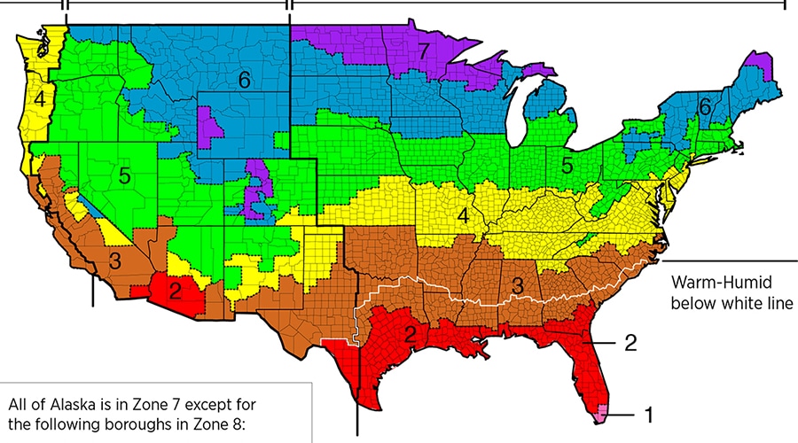 usa climate map brake pad regional selection guide 2
