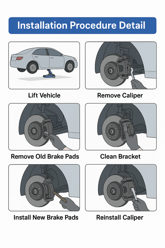 brake pad installation step by step