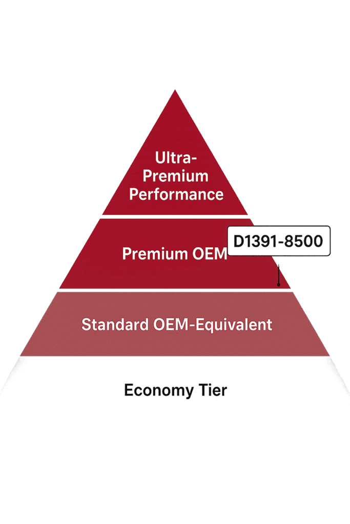 brake pad market quality tier pyramid