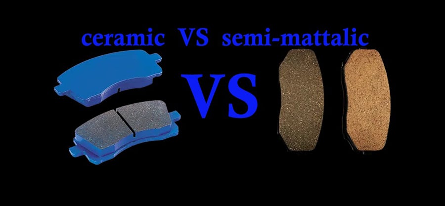 ceramic vs semi metallic brake dust comparison