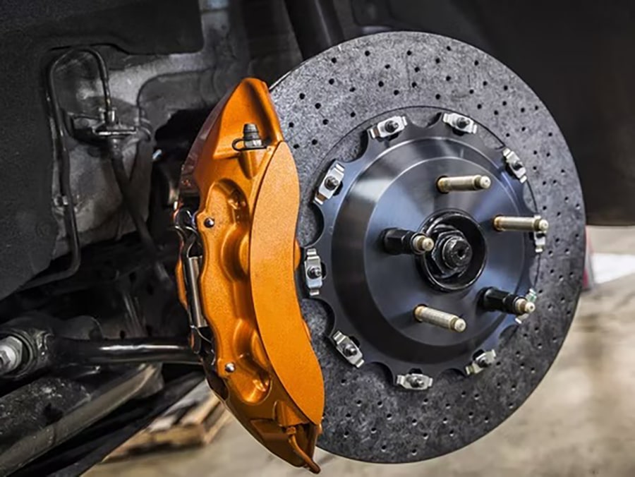 ferrari lamborghini racing grade carbon ceramic brake pads extreme temperature performance