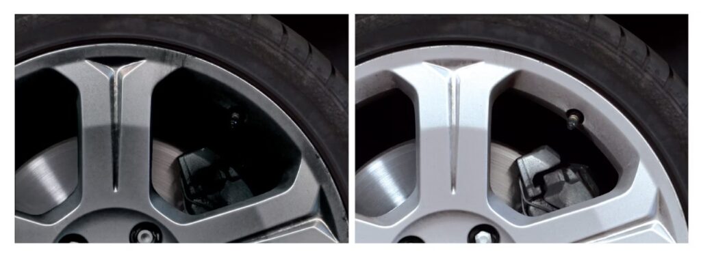 low dust brake pads clean wheels