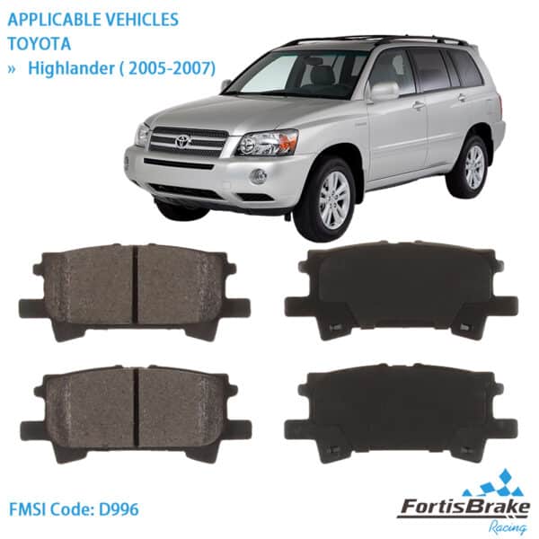 toyota highlander brake pads cost oem replacement