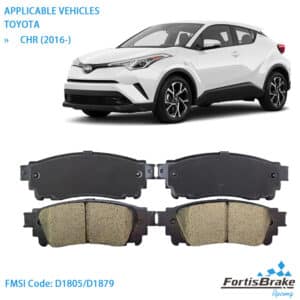2018 Toyota CHR Brake Pads D1805 Premium Ceramic Factory