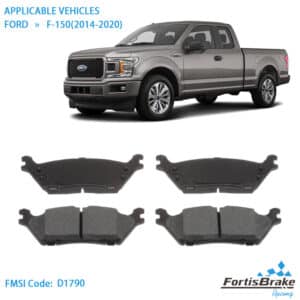 2018 f150 brake pads rear axle ceramic set