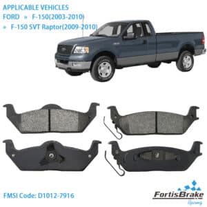 2003 ford f150 brake pads front rear set