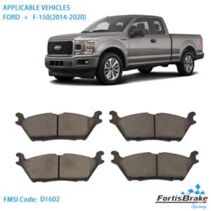 2019 ford f150 brake pads D1602 8816 ceramic
